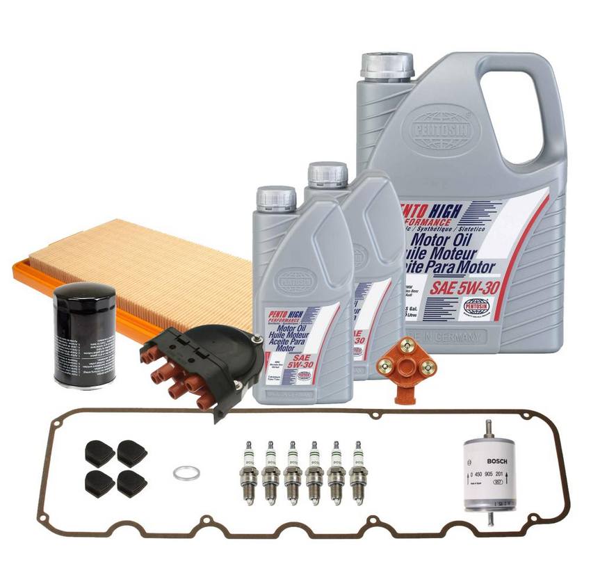 BMW Ignition Tune-Up Kit (5W-30) (7 Liter) (High Performance) 13721278138 - eEuroparts Kit 3086340KIT